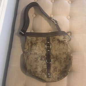 Coach print hobo